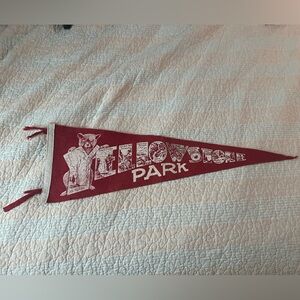 Red Vintage Yellowstone Park Pennant